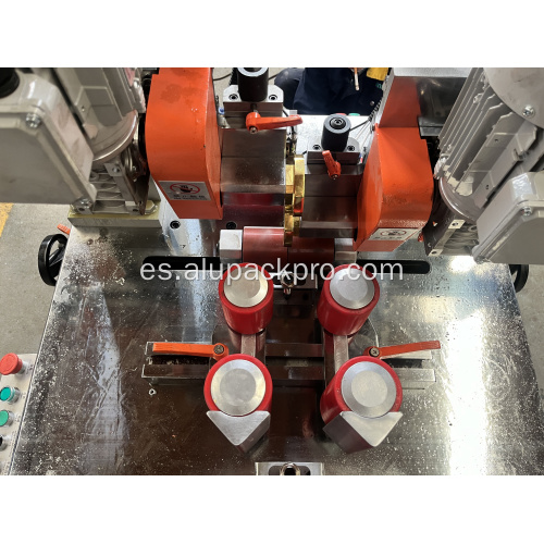 Sistema de máquina de ensamblaje con rotura de puente térmico para ventanas de aluminio